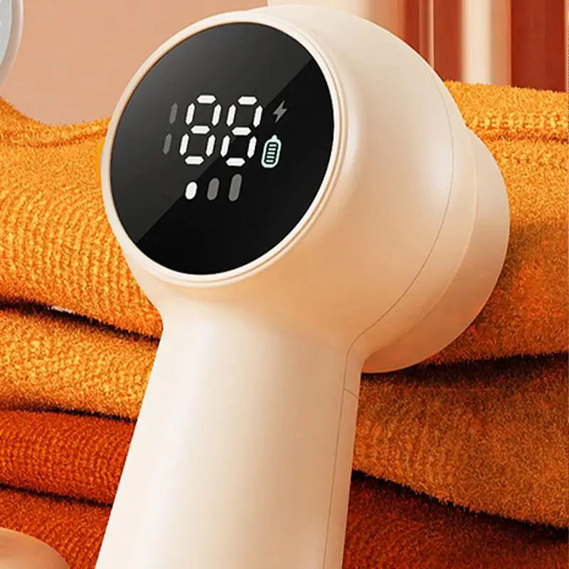 Rechargeable Lint Remover with Digital Display &amp; Powerful Defuzzer